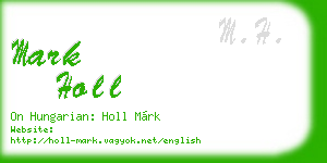 mark holl business card